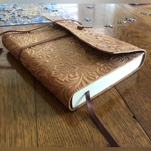 Elegant Brown Embossed Journal, Brand New